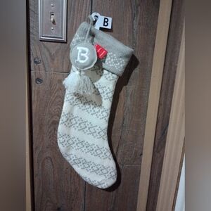 Brand New NWT CHRISTMAS STOCKING LETTER B